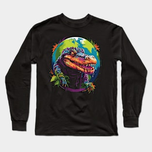 Alligator Earth Day Long Sleeve T-Shirt